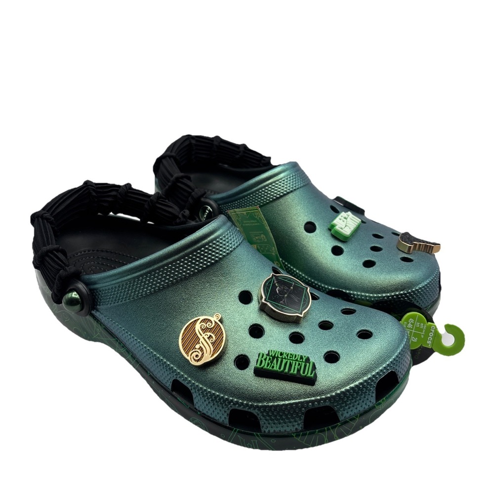 Crocs Wicked Elphaba Glow-in-the-Dark Clog in Green Men 12‎